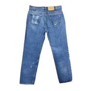 Vintage 80s 90s Levi Black Tab Blue Jeans Made In USA 34X32 Style 945